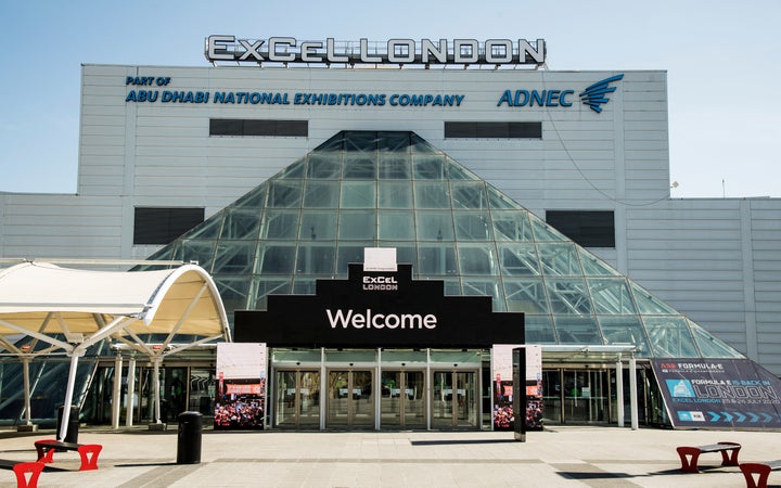 The London ExCel centre that may be turned into a makeshift NHS Hospital and critical care unit to cope with the Coronavirus pandemic.