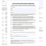 Voici la nouvelle attestation de