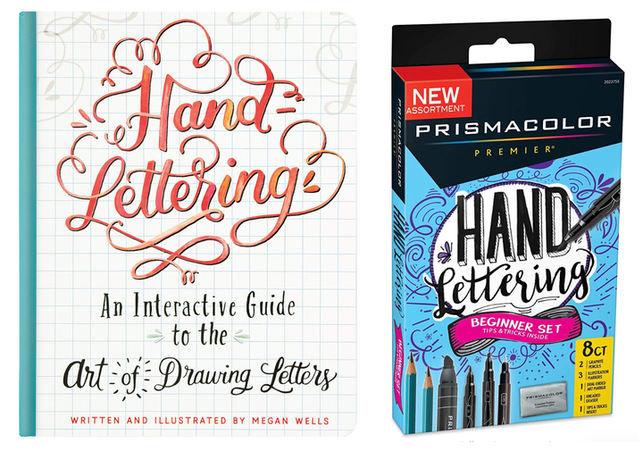 The tools you need to get started with hand-lettering. Items are sold separately.