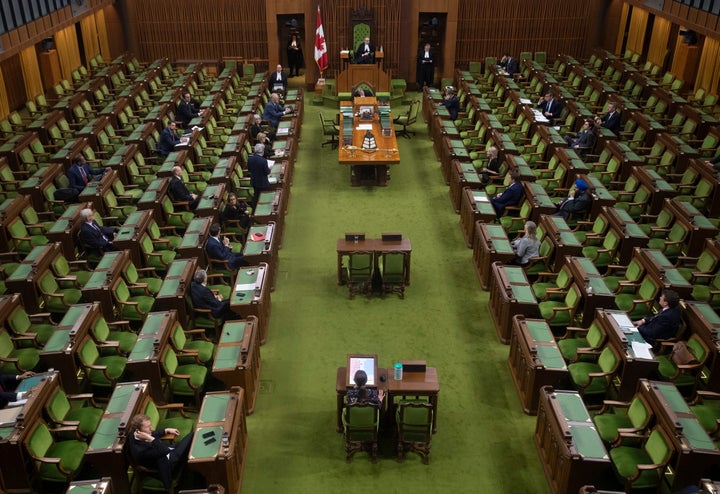 Government House Leader Pablo Rodriguez rises to ask for an extension of the sitting day in the House of Commons Parliament in the House of Commons Tuesday March 24, 2020 in Ottawa.