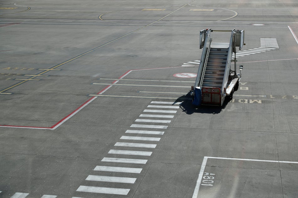 Charleroi Airport in southern Brussels. Brussels, Belgium. March 24, 2020.