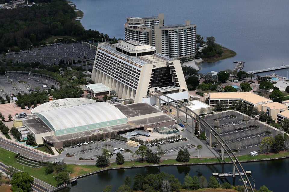 Αεροφωτογραφία του ξενοδοχείου Disney’s Contemporary Resort - 23 Μαρτίου 2020.