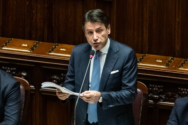 Giuseppe Conte in Parlamento: