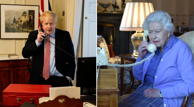 Coronavirus: The Queen And Boris Johnson Pictured Holding Weekly Meeting On Telephone