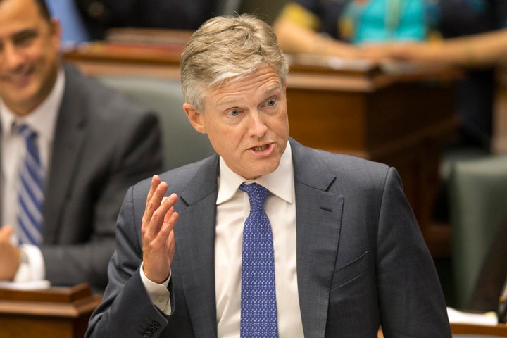 Finance Minister Rod Phillips speaks during question period at the Ontario legislature.