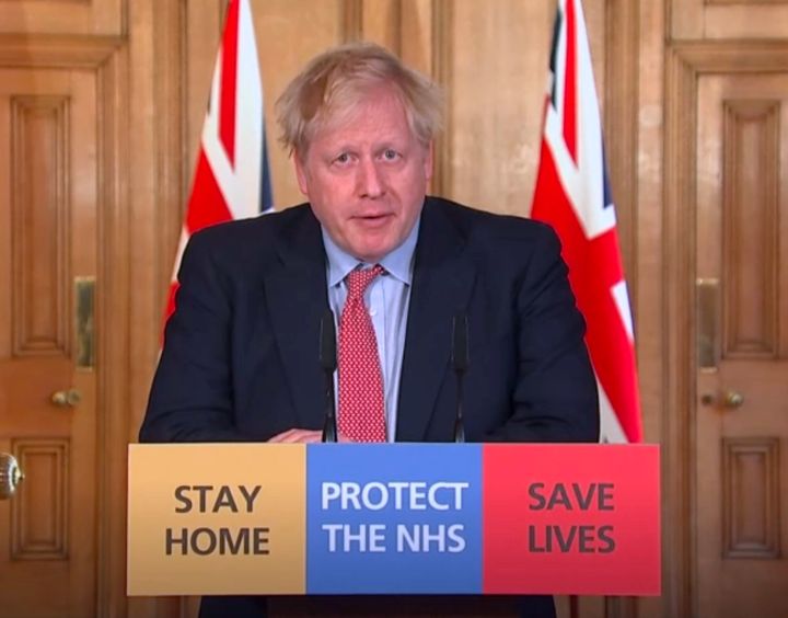 A screengrab taken from PA Video of Prime Minister Boris Johnson speaking during a media briefing at 10 Downing Street, London, on coronavirus.