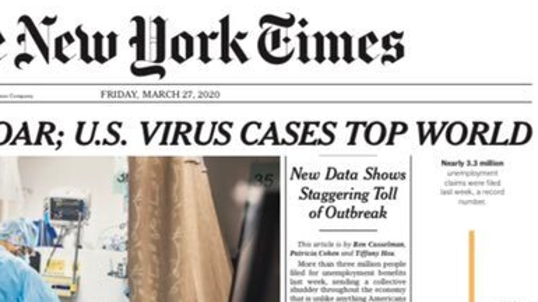 New York Times Shows Scope Of America S Job Losses In Unforgettable Front Page Huffpost
