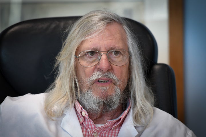 Didier Raoult, a specialist in infectious diseases and the director of IHU Méditerranée Infection Institute, in his office in Marseille, France, on February 26.