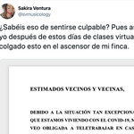 La nota en el ascensor de una profesora de música: 