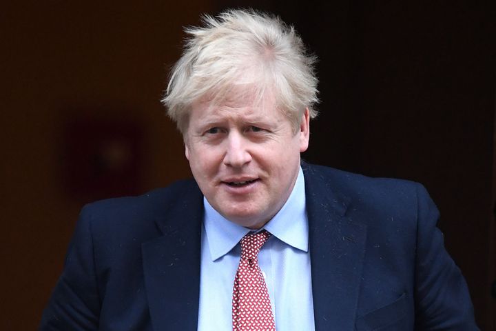 British Prime Minister Boris Johnson is seen here in London on Wednesday. Downing Street has a plan in place in case Johnson is too sick to perform his duties.