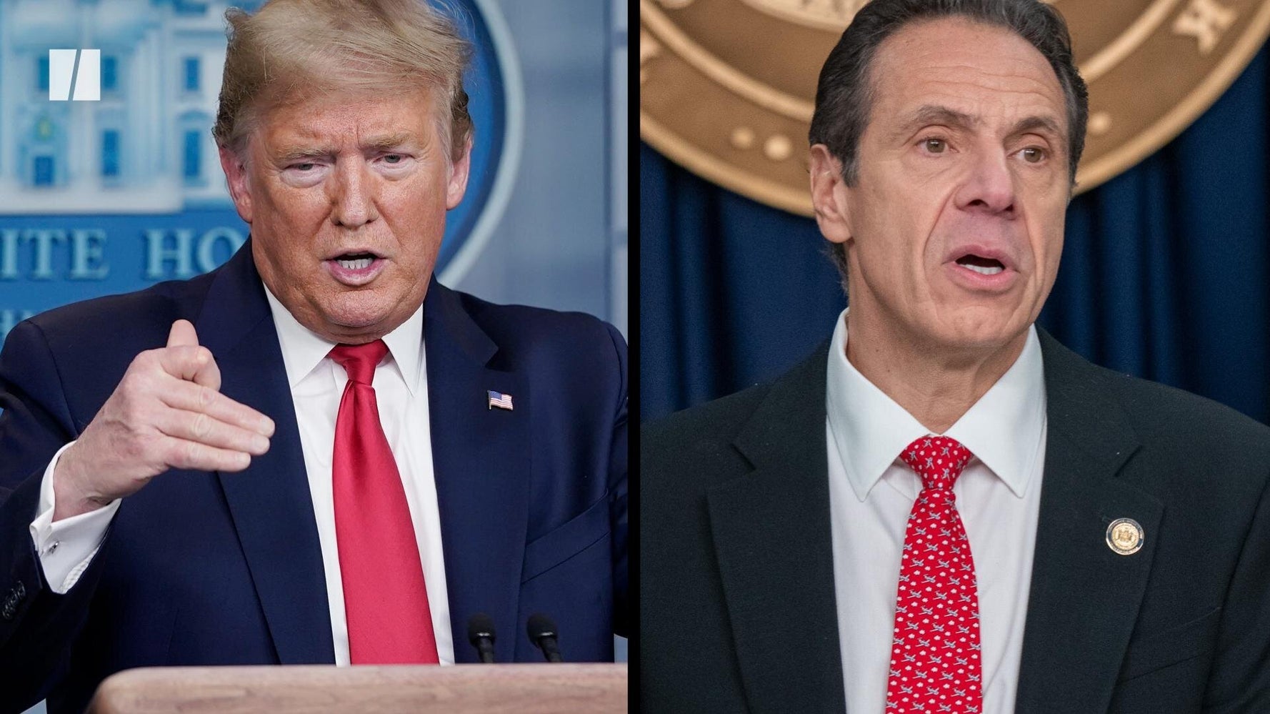 President Donald Trump vs. New York Gov. Andrew Cuomo | HuffPost Videos