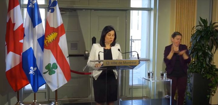 La mairesse Valérie Plante a déclaré l'état d'urgence sur le territoire de la Ville de Montréal, vendredi.