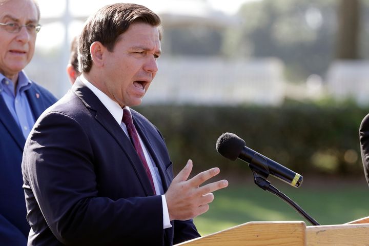 Florida Gov. Ron DeSantis has been walking a tightrope for weeks during the coronavirus crisis, trying to protect both Floridians vulnerable to the virus and the cratering economy in a state of 21 million people. (AP Photo/John Raoux, File)