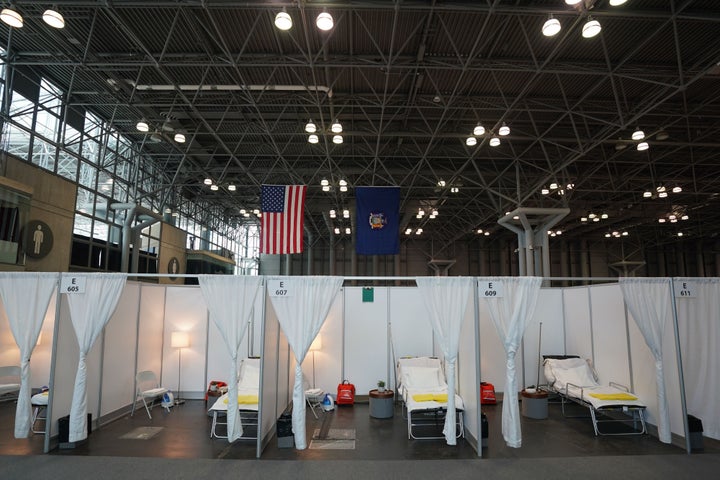 Officials in New York this week transformed the Jacob K. Javits Center in Manhattan into a temporary hospital as the number of COVID-19 cases overwhelmed the city's health care system. 