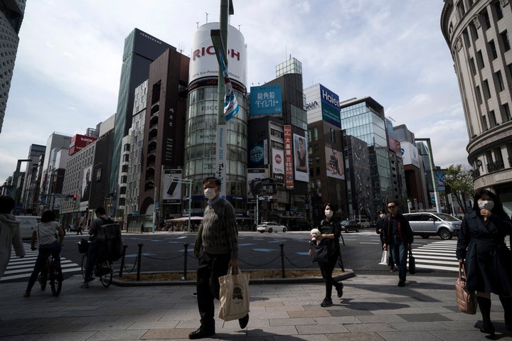 東京・銀座の様子。