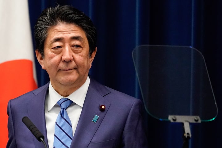 記者会見する安倍晋三首相（3月14日撮影）