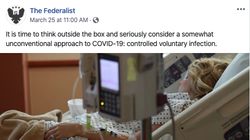 Facebook Says Post Proposing COVID-19 Infection Parties Doesn’t Violate Its Policies