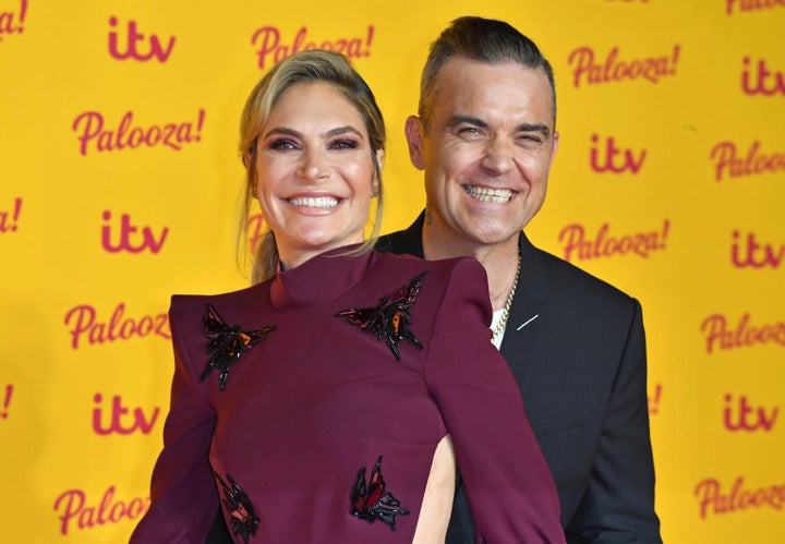 Ayda Field and Robbie Williams