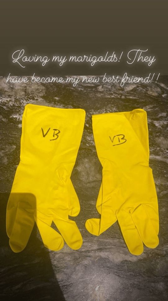 David Beckham Vandalises Wife Victorias Rubber Gloves With Penis Drawing, And Yes Were Bored Too David