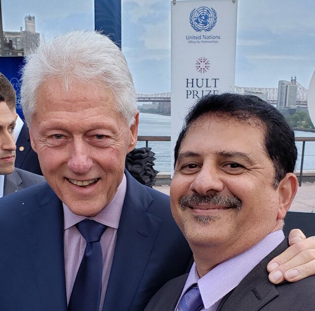 At U.N. headquarters, Maher oversaw lunches for high-level leaders, including former U.S. President Bill Clinton.