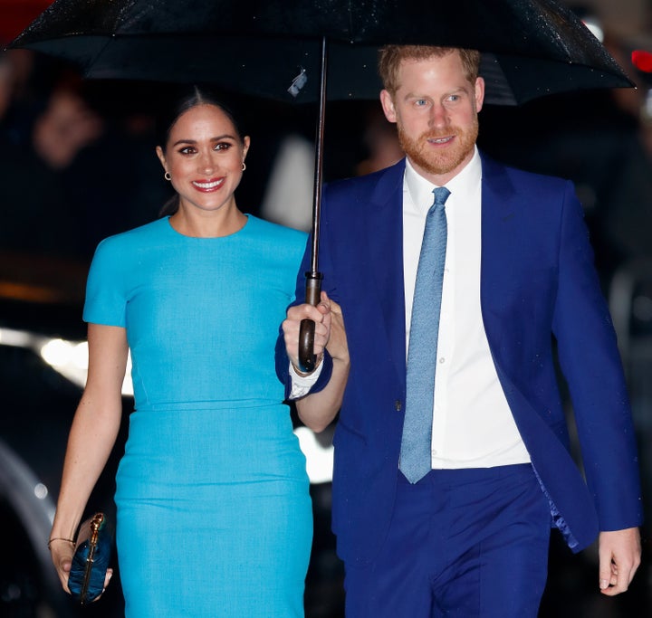 The Duke and Duchess of Sussex attend The Endeavour Fund Awards at Mansion House on March 5 in London. 