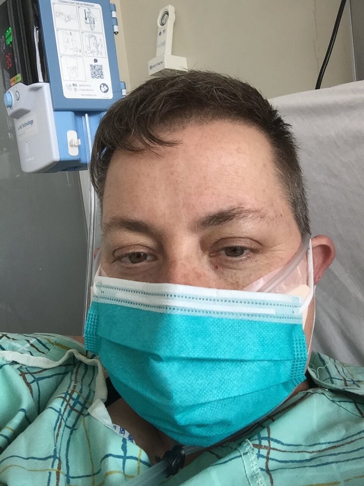 "Some patients find this a little windy," explained the respiratory therapist about the high flow nasal cannula, "or maybe like you have a garden hose up your nose."