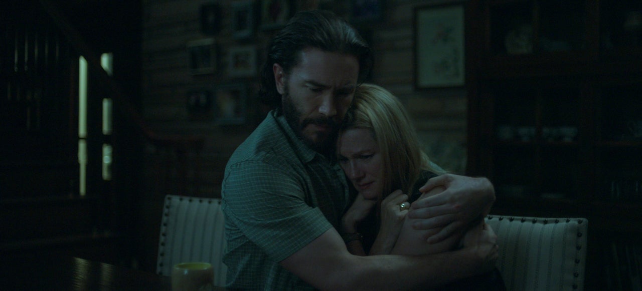 Tom Pelphrey and Laura Linney in "Ozark." 