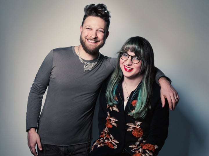 Singer-songwriter Benjamin Scheuer (left) and screenwriter Samantha Williams. 