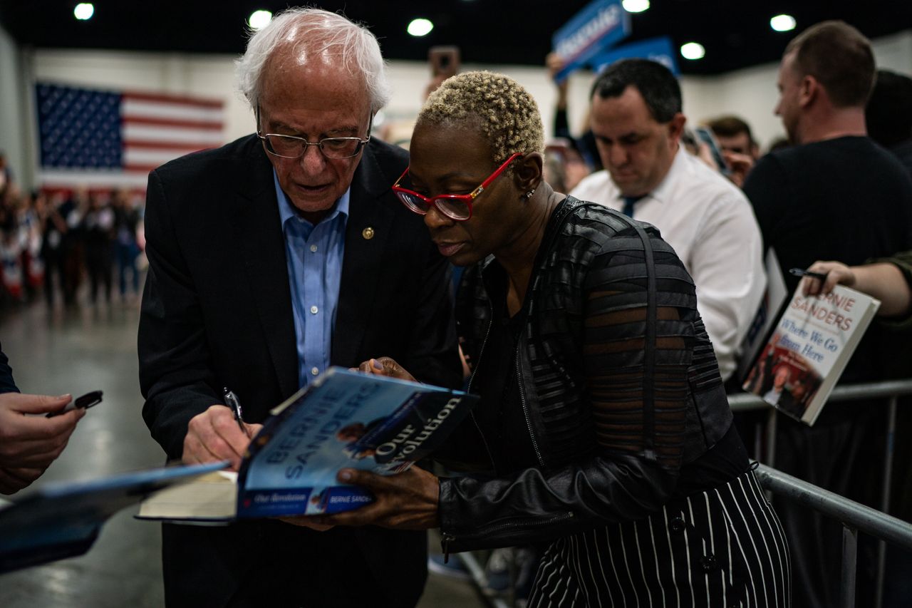 Sanders campaign co-chair Nina Turner, right, played a key role in South Carolina operations. Some of Sanders' local endorsers lamented the campaign's reliance on national figures.
