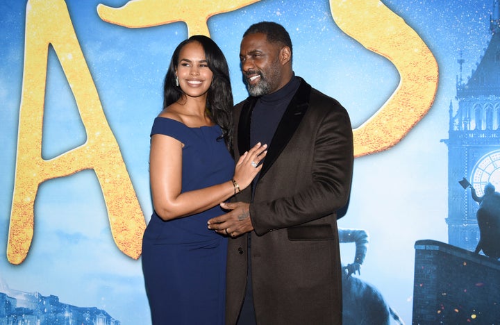 Sabrina and Idris at the premiere of his film Cats