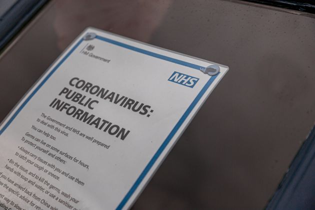 UK Public information poster from the NHS (National Health Service) with advice relating to the COVID-19 Coronavirus