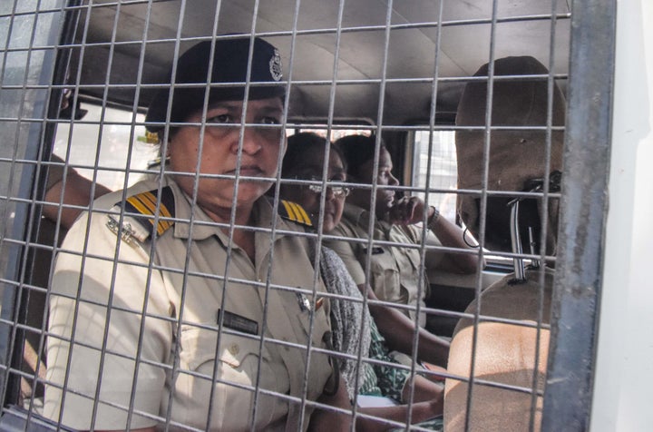 PUNE, INDIA - SEPTEMBER 1: Shoma Sen, Head of the English Department of Nagpur University, accused in Koregao Bhima case being taken to Shivajinagar Court, on September 1, 2018 in Pune, India.