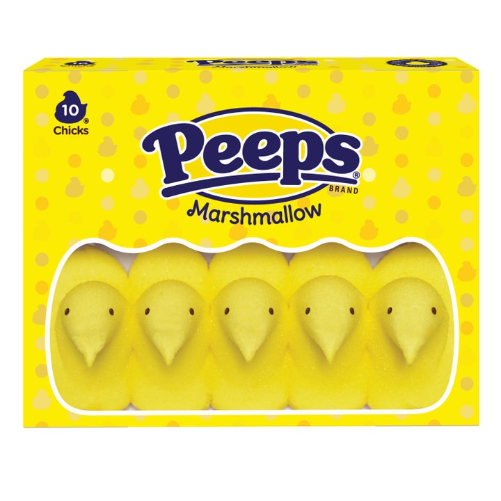 The classic yellow, chick-shaped Peeps.