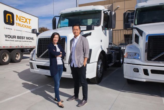 NEXT Trucking共同創業者のリディア・ヤン氏とエルトン・チョン氏
