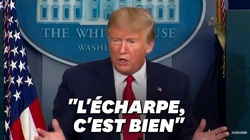 “Vous n’avez qu’à utiliser une écharpe”, préconise Trump face au manque de
