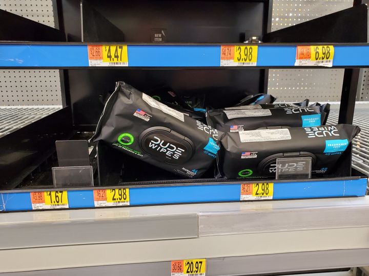 No one wanted any Dude Wipes in one New Yorker's local Walmart store.