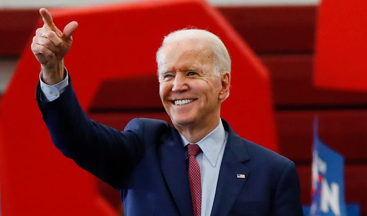 Joe Biden, the front-runner for the <a href="https://www.huffpost.com/news/topic/2020-election" target="_blank" role="link" class=" js-entry-link cet-internal-link" data-vars-item-name="Democratic presidential nomination" data-vars-item-type="text" data-vars-unit-name="5e8655e5c5b6d302366d2383" data-vars-unit-type="buzz_body" data-vars-target-content-id="https://www.huffpost.com/news/topic/2020-election" data-vars-target-content-type="feed" data-vars-type="web_internal_link" data-vars-subunit-name="article_body" data-vars-subunit-type="component" data-vars-position-in-subunit="5">Democratic presidential nomination</a>, is calling on Trump to expand use of the Defense Production Act.