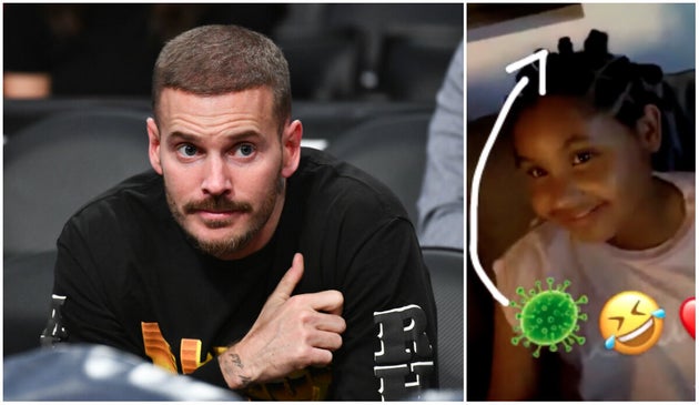 Sur son compte Instagram, Matt Pokora a comparé les bantu knot de sa belle-fille à un