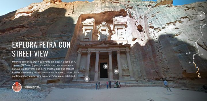 Explorar Petra con Google Street Views