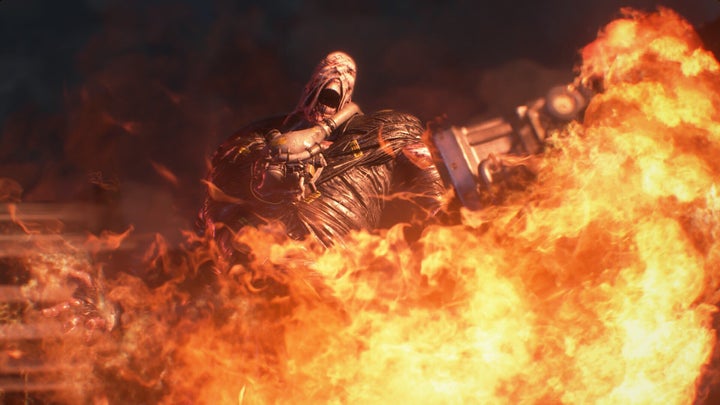 Némesis, nuevo enemigo de Jill Valentine en 'Resident Evil 3'.