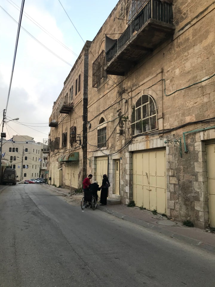 Some Palestinians still live in downtown Hebron in the occupied West Bank, near streets where they haven't been allowed to wa