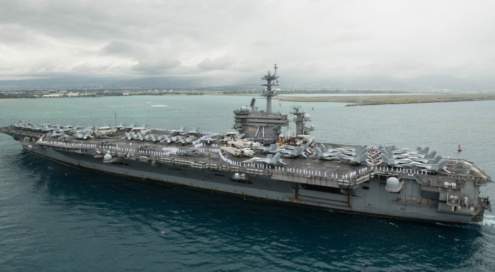 Secretary of Defense Mark Esper said Sunday that “only” 155 COVID-19 cases have been confirmed on the aircraft ca
