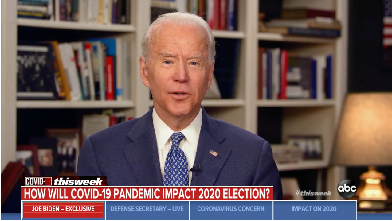 Biden Says ‘Virtual’ Democratic National Convention May Be Necessary
