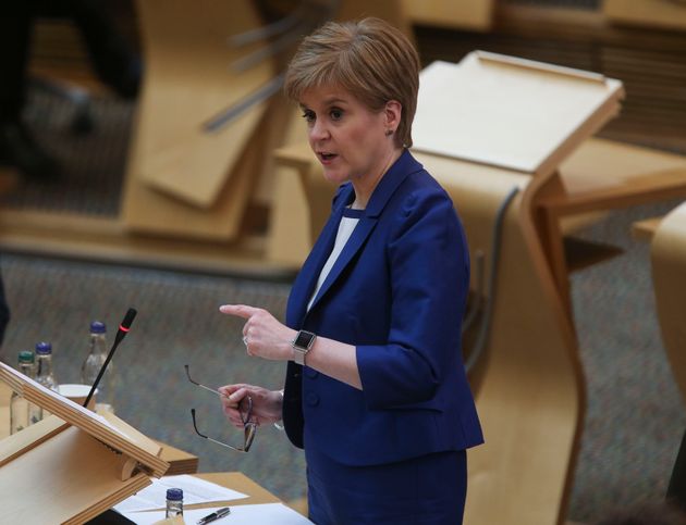 Adverts featuring Calderwood warning the public to “stay at home” will also be amended, first minister of Scotland Nicola Sturgeon has confirmed. 