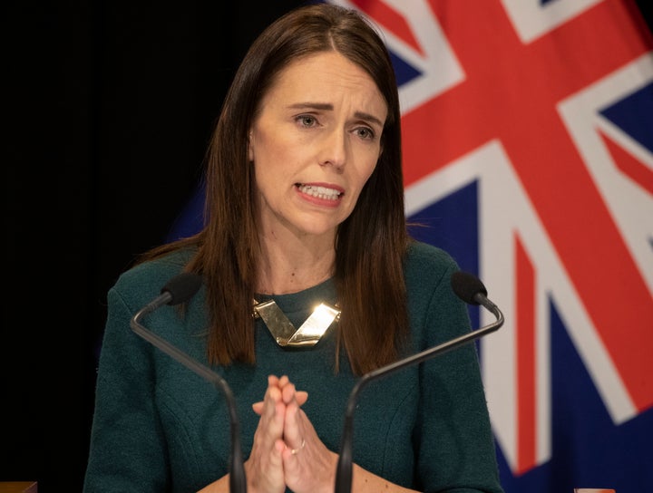 Prime Minister Jacinda Ardern speaks during her post-Cabinet media update at Parliament on April 6, 2020 in Wellington, New Zealand. 