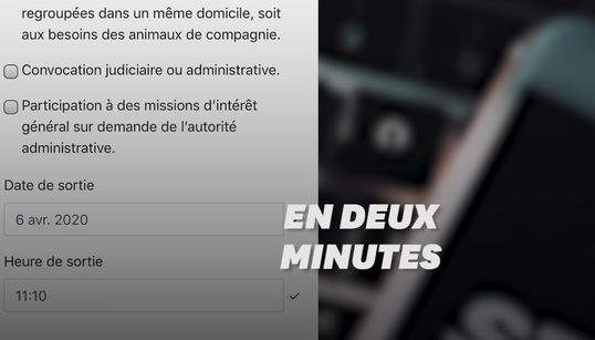 Comment créer une attestation de sortie numérique, les explications en