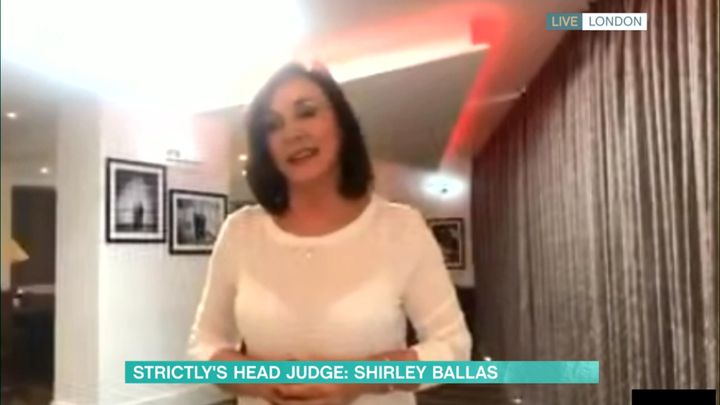 Shirley appeared live from her home on This Morning
