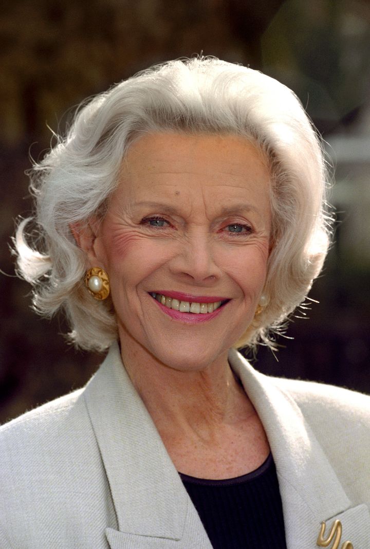 Honor Blackman pictured in 1996