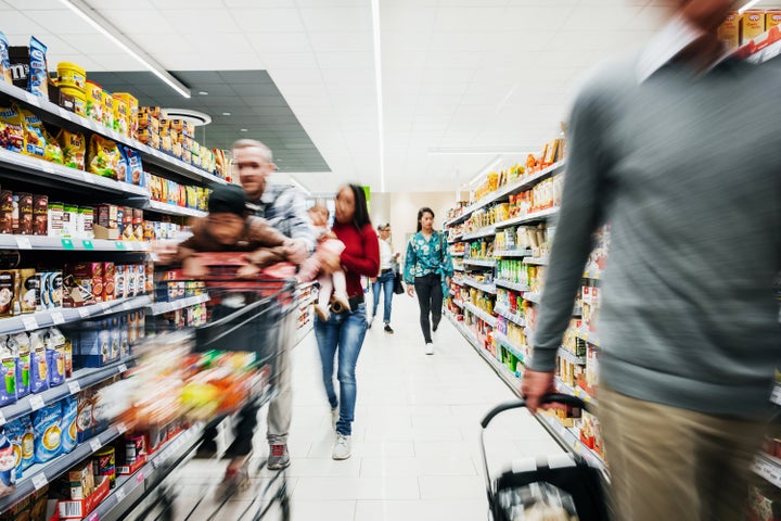 In places where you can't maintain two metres of physical distance, like grocery stores, it's recommended that you wear a mask.