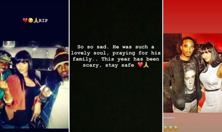 A screengrab of Maya Jama's Instagram tributes to Black The Ripper